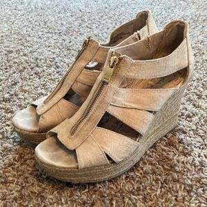 Open Toed Strappy Wedges